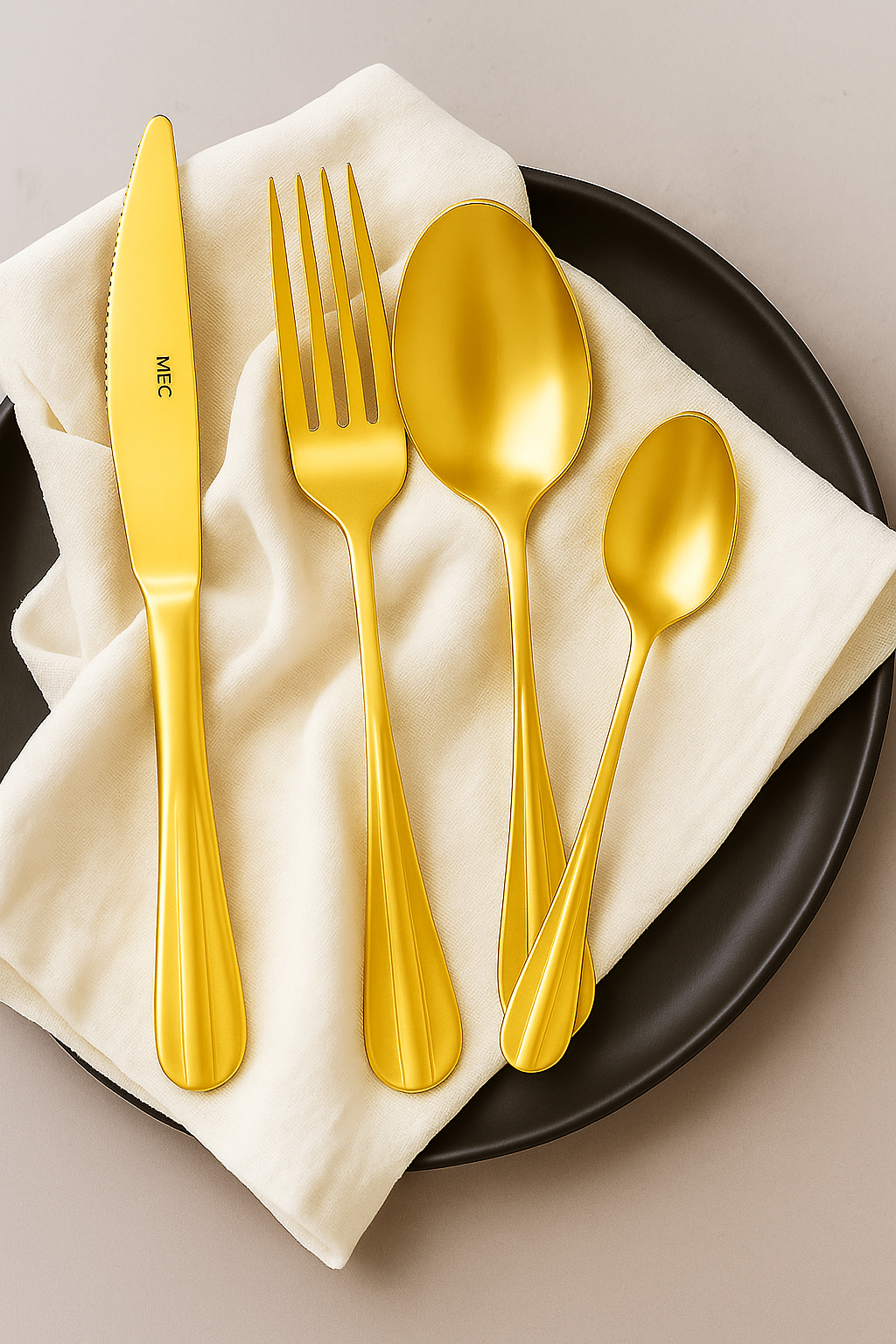 Faqueiro Inox Gold 24 peças Laguna