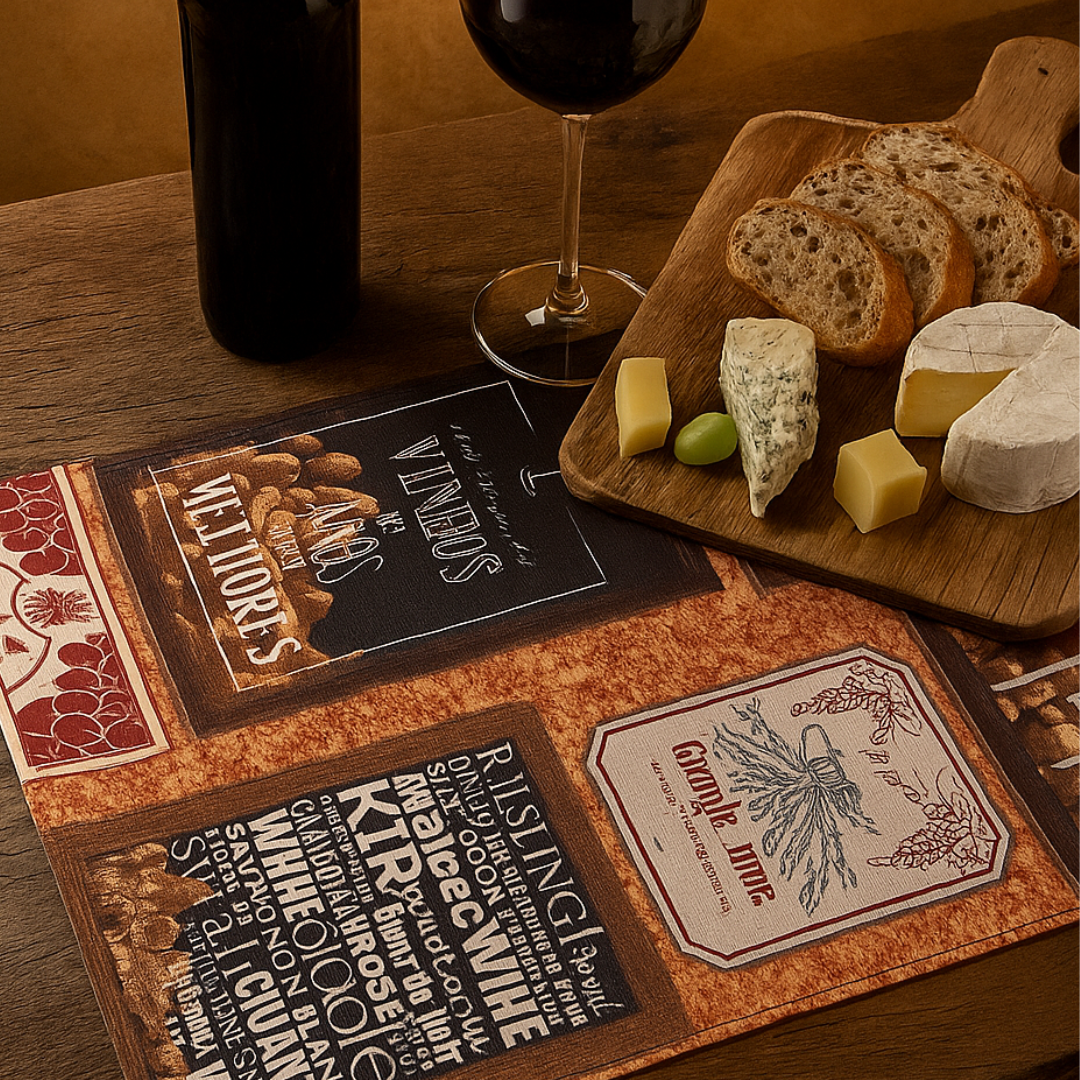 Jogo 2 Americanos Acquablock Vinho 47x33cm