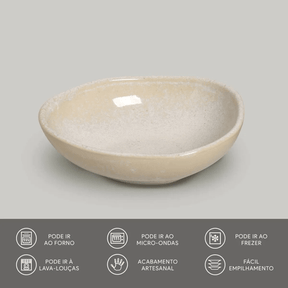 Bowl Oval Orgânico Latte Porto Brasil