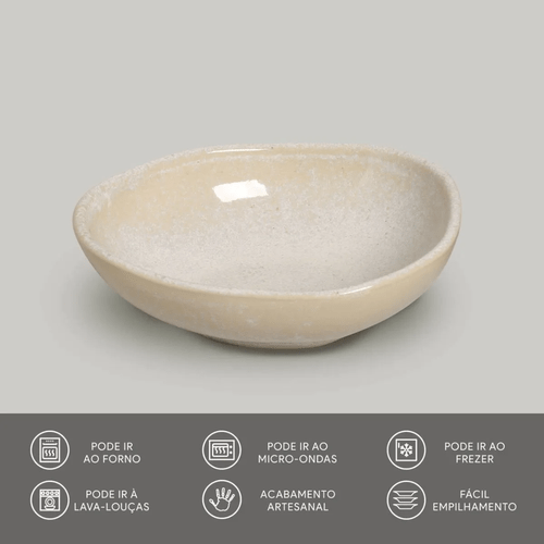 Bowl Oval Orgânico Latte Porto Brasil