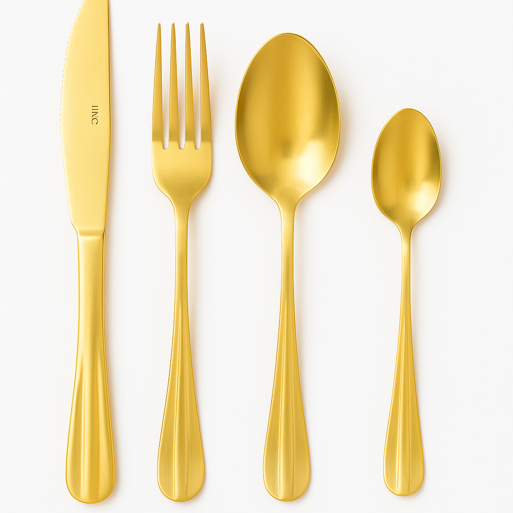 Faqueiro Inox Gold 24 peças Laguna