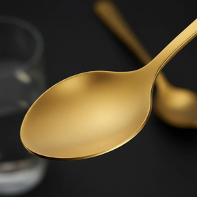 Colher  Arroz Inox Ibiza Gold