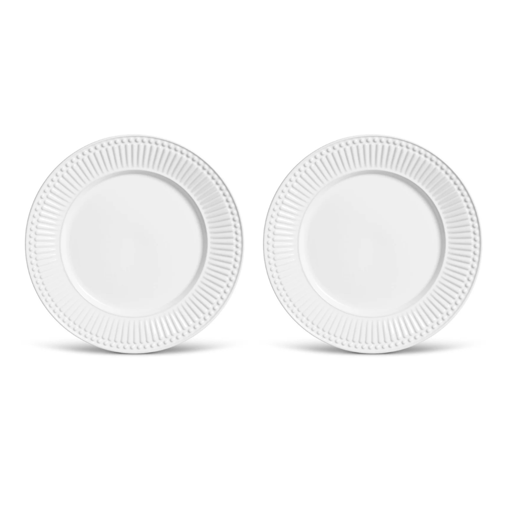 Jogo 2 Pratos Rasos Roma Branco Porto Brasil